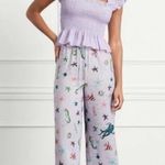 Hill House The Skylar Pant Wide Leg Sea Creatures Linen NWT Size Small Photo 0
