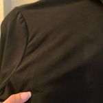 Calvin Klein NWT  Small Black Fur Trim Lightweight 3/4 Sleeve Cardigan Sweater Photo 5