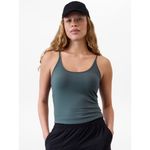 Athleta  M Signature Rib Thin Strap Tank Eden Green Medium Photo 1