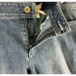 Chico's  Medium Wash Straight Leg Mid-Rise Embellished Jeans Size 1 Short (8-10) Photo 5