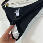 J.Crew  Women’s Classic Black Curved-waist cheeky bikini bottom Size Medium NWT Photo 4