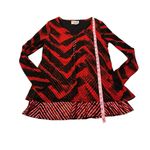 3/$15 LYNN RITCHIE vintage red and black blouse Photo 1
