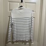 Lauren Ralph Lauren mock neck sweater creamy white with silver stripes size 2X Photo 3