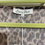 Emory park Leopard Ruched Crop Blouse Sz L NWT Photo 4