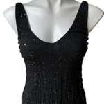 Ralph Lauren Vintage 90’s Black Sequin V-Neck Fitted Sheath Cocktail Dre… Photo 8