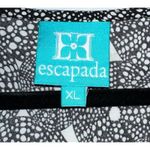 Escapada  Black print 3/4 flared sleeve tunic shirt size‎ XL Photo 2