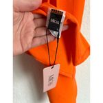 Micas Neon Orange Knot Side Slit Ribbed Knit Skirt S NWT Photo 2