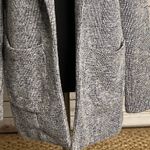 Topshop  classic black/white tweed open front knit cardigan jacket Size 6 Photo 2