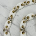 Vintage White Plastic Gold Tone Chain Link Belt Extra Small/Small (XS/S) ✨ Photo 5