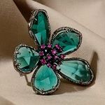 Flower Brooch / Scarf Pin #148 Pink Photo 1