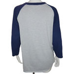 Sport-tek Womens Christmas Plaid Deer Embroidered Baseball Tee Gray Blue Medium Photo 6