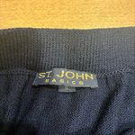 St. John  Basics Navy Blue Santana Knit Wool Pull On Pencil Skirt Size 12 Photo 4