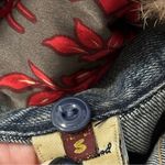 7 For All Mankind  Denim Vintage Sz S Blue Dojo A Pocket Jean Fur Trimmed Jacket Photo 7