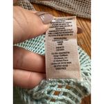 We The Free Free People  Sweater Womens Small Mint Open Knit Colorblock Raglan Photo 3