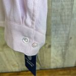 Doncaster  Collection Wool Blend Pink Tabbed Long Sleeve Button Front Blouse Photo 3