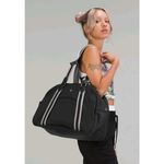 Lululemon Throwback Velocity Gym Duffle Travel Bag Black Photo 10