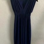 Norma Kamali  Ruched Empire Waist Dress in Navy Photo 1