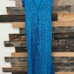 Morgan & Co New Chloé Sequined Gown Dress stretch Sz 5 fit sz Small Blue Photo 3