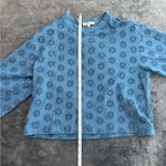 Madewell Teal Floral Embroidered Blouse Photo 2