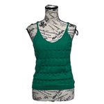 None Green Knit Cami Fishermen Top Women’s Size M Cable Knit Y2K Preppy Coquette Photo 1