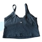 Lululemon Women’s 10 Align Tank Solid Black Fitted Crop Padded Basic Trendy New Photo 2
