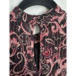 Kachel x Anthropologie Blouse Size 4 Silk Blend Paisley Gold Tinsel Bessie Sheer Photo 6
