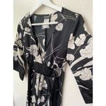 City Triangles Vintage  Black white floral Dress Medium Size‎ 3/4 Made U.S.A Photo 3