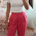 Liz Baker Pink Pleated Pants  Photo 1