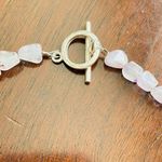 Blue & Lavender Crystal Sterling Drum Necklace Purple Photo 5