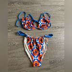 We Wore What ‎ Riviera Mosaic Print Underwire Adjustable Bikini Photo 3