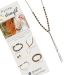 Gorjana new ϟ Pyrite Gem Beaded Necklace ϟ 18K Silverplated ϟ Energy Spiritual Photo 1