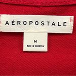 Aeropostale NWT  A87 Pique Polo Shirt Red medium Slim Photo 5