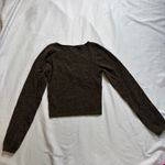 Aritzia  Wilfred Brown Long Sleeve Knit Top Photo 4