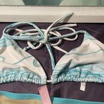 Victoria's Secret Victoria’s Secret baby blue abstract drawstring bikini Photo 2