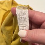 Kittenish Women Size Small Yellow Cropped Crop Top Short Sleeve Shirt Tee Preppy Photo 2