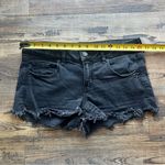 American Eagle  Outfitters Super Low Shortie Women’s Black Denim Shorts Size 12 Photo 1