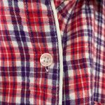 Victoria's Secret Victoria’s Secret pajama top women's small red purple plaid button down Photo 6