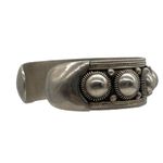 Siam Thailand Vintage Filigree Massive Silver Sterling Cuff Bracelet Pre 1948 Photo 6