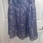 Yoana Baraschi ✅ Blue Floral Lace Cut Out Back Cocktail Party Tea Dress Photo 3