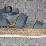 Soda Espadrille Platform Sandals Blue Size 8 Photo 0