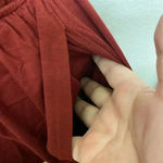 🆕Lace Splicing Drawstring Pocket Romper L🆕 Red Size L Photo 8