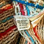 Colorful striped vintage Francescas for Damon short sleeve cardigan. Size 14 Photo 4
