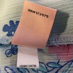 Juicy Couture Blue Floral Ruffle Rhinestone Jewel Neck Blouse Size M Vintage Photo 11