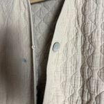 Donni Cream Quilted Long Sleeve Oversized Jacket Size Small Photo 12