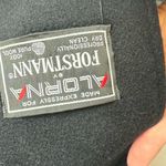 Vtg ALORNA 100% Wool Long Fur Collar Jacket Overcoat Black Size L Photo 15