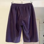 Angela Mele Milano Vegan Leather Bermuda Shorts NWT Purple Size M Size M Photo 5