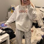 Oversized Comfy Sweatshirt White Size L Photo 0