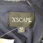 XScape  Navy Blue‎ Sequin Gown Dress 10 NWT Long Sleeve Formal Mother Bride Photo 5