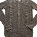 American Eagle Cable Knit Size Small Sweater Grey Neutral Closet Staple Photo 0