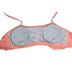 Ruffled Tiered Peach Halter Swim Top Swimwear MEDIUM Cottage Pastels Poolcore Orange Photo 3